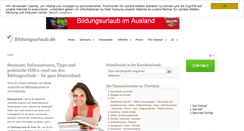 Desktop Screenshot of bildungsurlaub.de